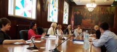 15. Maj 2017.  Radni sastanak Ženske parlamentarne mreža i predstavnika projekta Univerziteta u Melburnu i UN Women Srbija